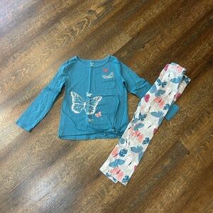 Carter's Blue and Multicolor Butterfly Set